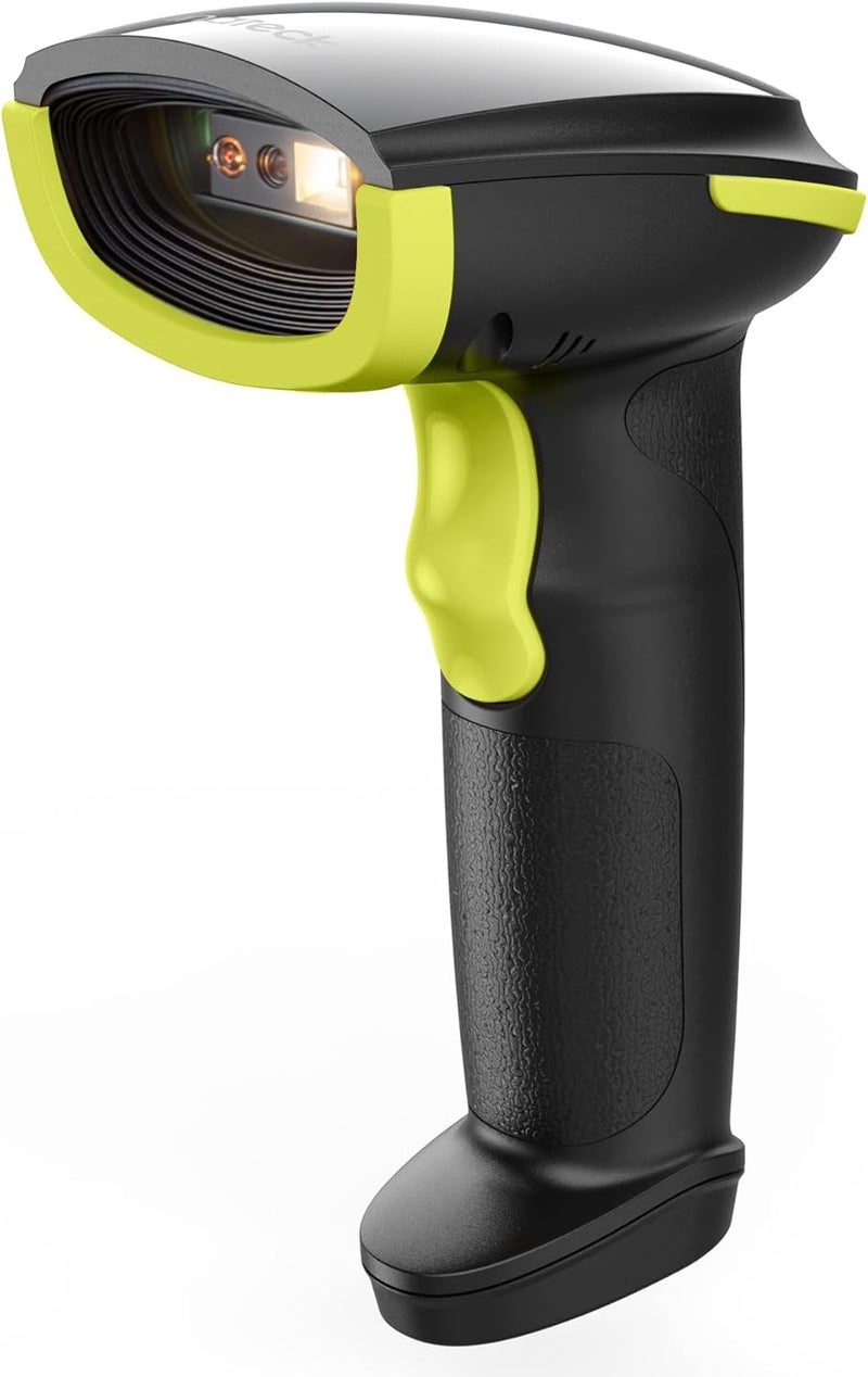 Inateck 2D Barcode Scanner, Wireless Bluetooth QR Barcode Scanner, Handheld Scanner with APP and SDK, 1 Charge for 3 Months, BCST-23 Green - Image 1